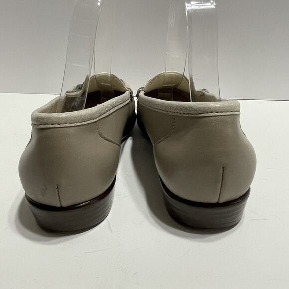 SAS METRO Horsebit Loafer Womens 9M Taupe Beige Leather TriPad Comfort Shoes EUC - Picture 5 of 12